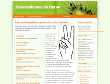 Tablet Screenshot of francophones-de-berne.ch